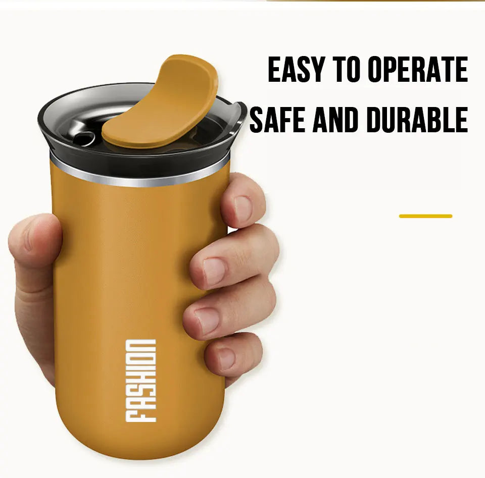 Bouteille Isotherme en Acier Inoxydable - Mug Thermique, Thermos pour Café, Eau & Boissons Chaudes/Froides, Anti-Fuite