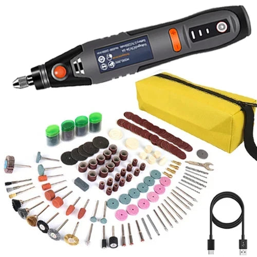 Mini Outil Rotatif Sans Fil 35W – USB Rechargeable, 3 Vitesses, Perçage & Gravure