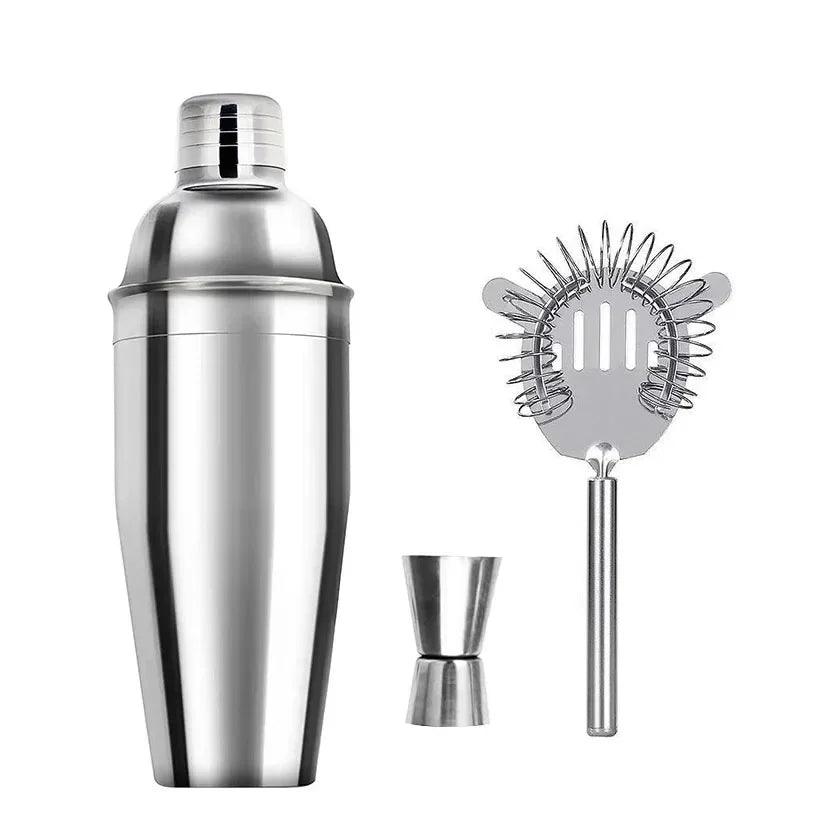 Kit Cocktail Shaker en Acier Inoxydable – 1/3/6/9/11 Pièces, Outils de Barman