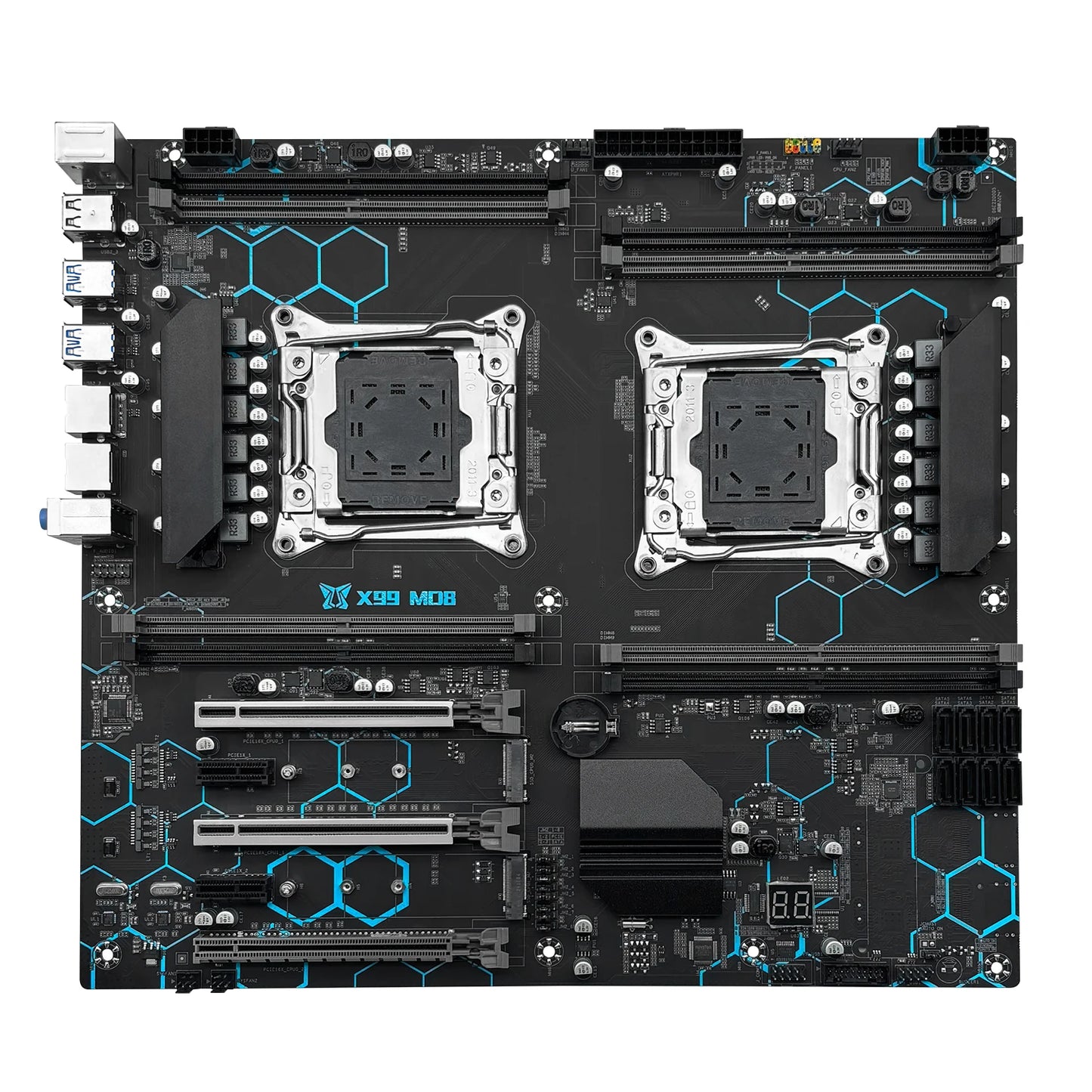 Carte Mère MACHINIST X99 MD8 - LGA 2011-3, Support Dual CPU Xeon V3/V4, DDR4, NVMe M.2, E-ATX