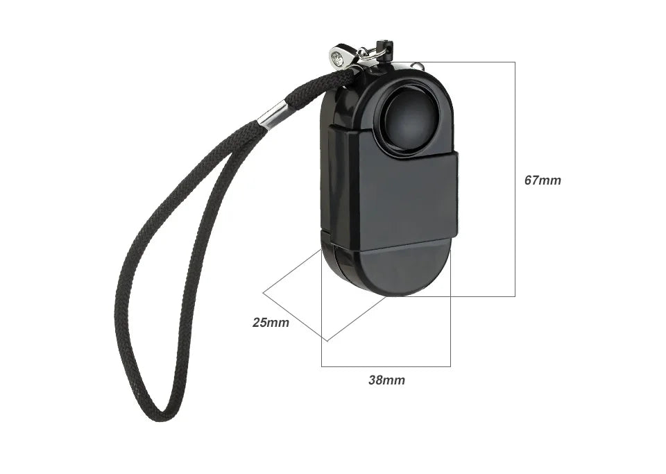 Alarme de Détection de Mouvement KERUI - Mini Alarme Portable 120dB, Sirène SOS & LED, Sécurité pour Voyage, Maison & Enfants