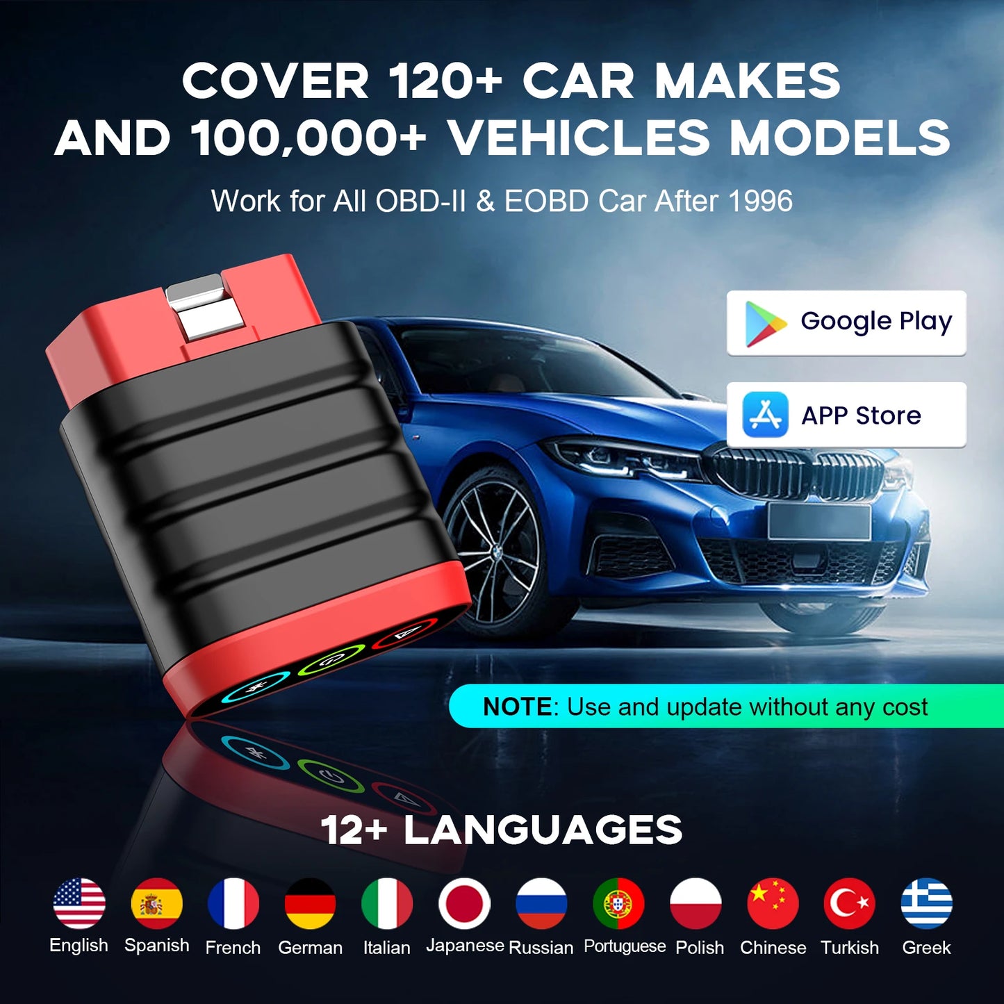 THINKCAR THINKDIAG Mini – Scanner OBD2 Bluetooth, Diagnostic Complet & Codes d’Erreur