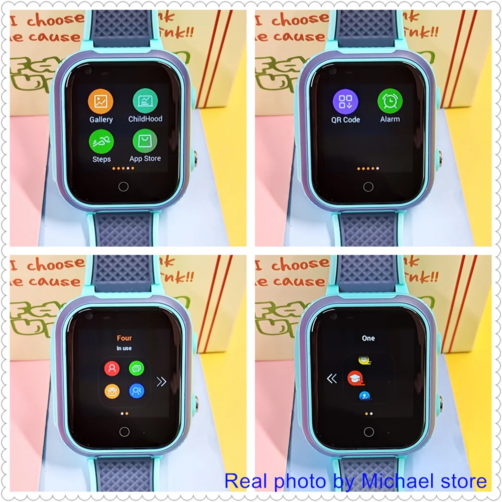 Montre Connectée 4G pour Enfants LT21 - GPS, WiFi, Appel Vidéo, SOS, Étanche IP67