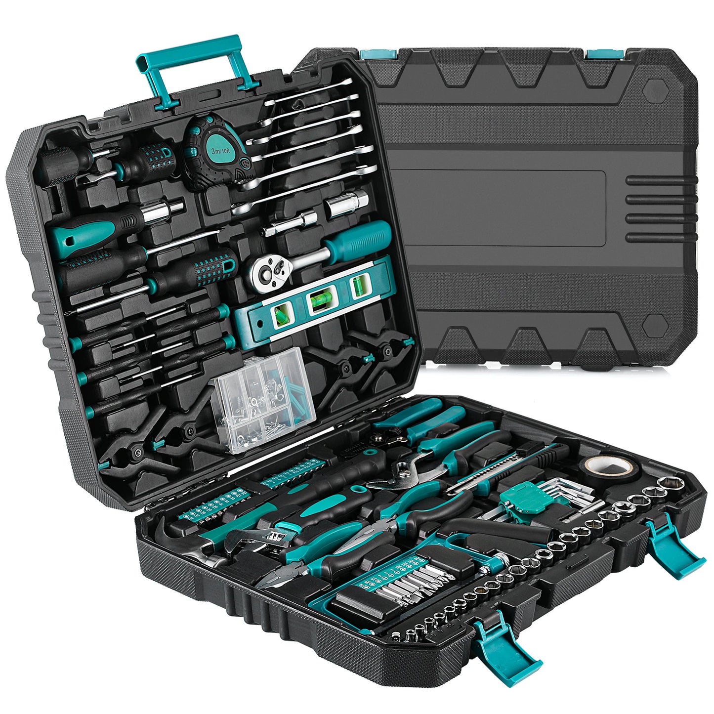 Coffret d'Outils 198 Pièces – Kit Complet pour Réparations Maison & Automobile !