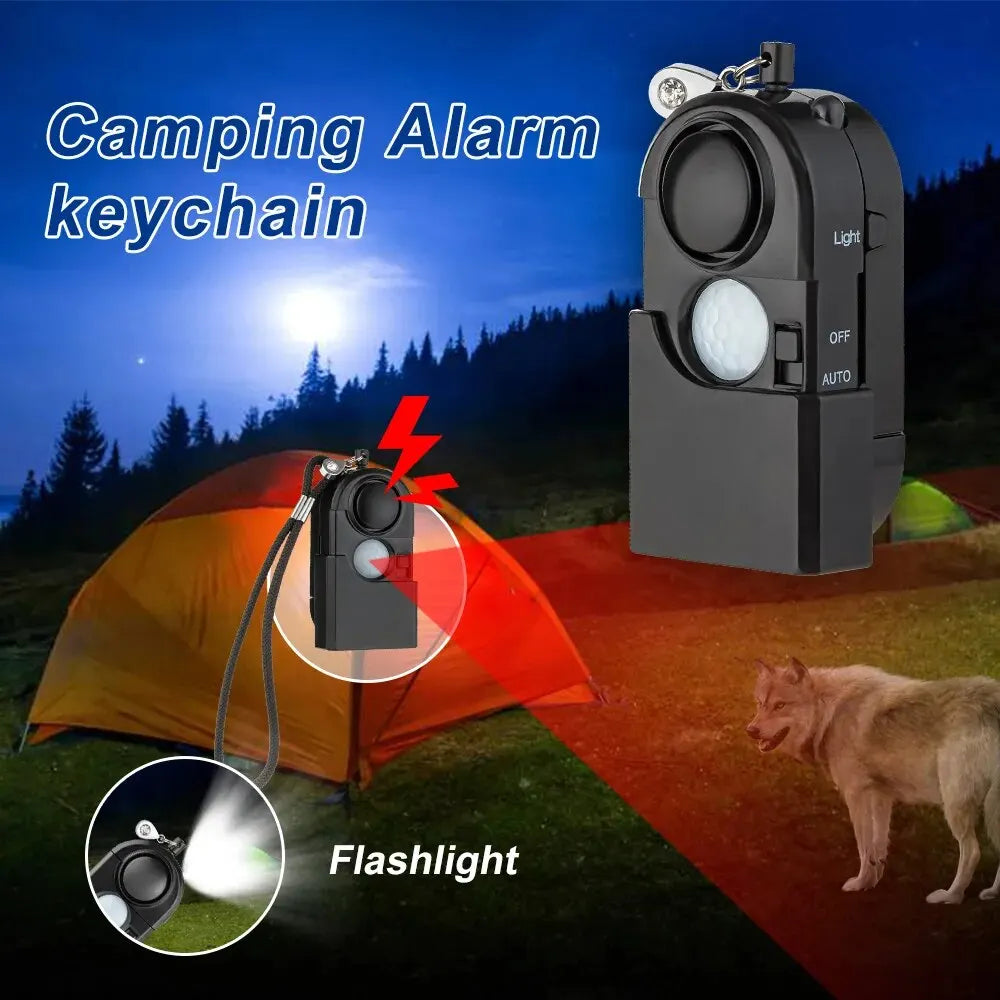 Alarme de Détection de Mouvement KERUI - Mini Alarme Portable 120dB, Sirène SOS & LED, Sécurité pour Voyage, Maison & Enfants