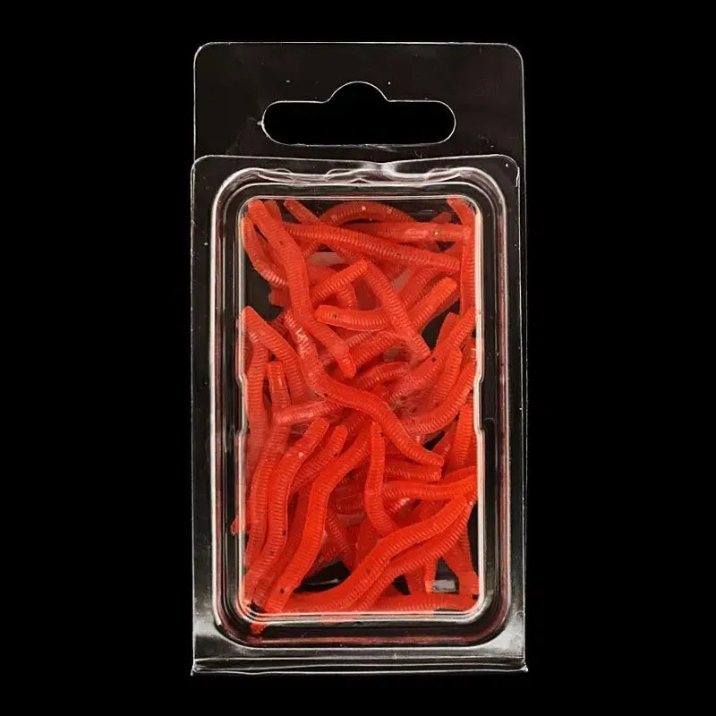 BURLE Leurres Souples Imitation Ver de Terre - Odeur Réaliste, Appâts Artificiels pour Pêche aux Carnassiers