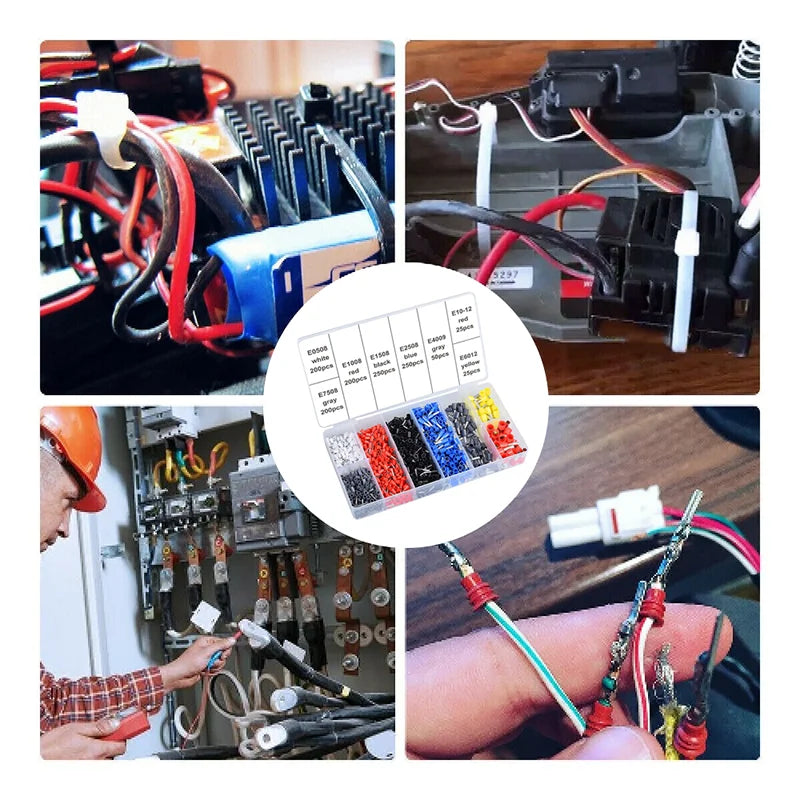 Kit de Pince à Sertir – HSC8 6-4A (0.25-10mm²) pour Cosses et Bornes Électriques
