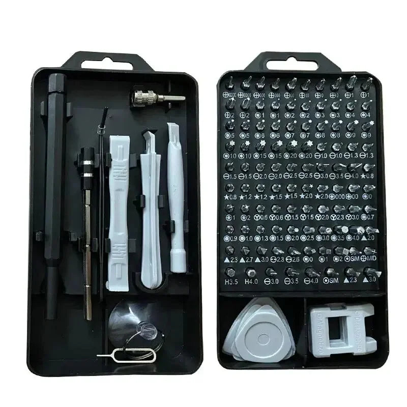 Kit Tournevis de Précision 115 en 1 – Outils Magnétiques Professionnels pour Réparation Électronique !