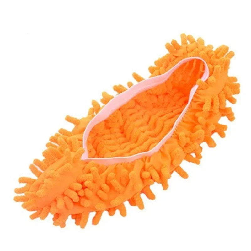Chaussons de Nettoyage Microfibre - Chaussons Multifonctions pour Sol, Lavables & Réutilisables, Idéal pour un Nettoyage Sans Effort