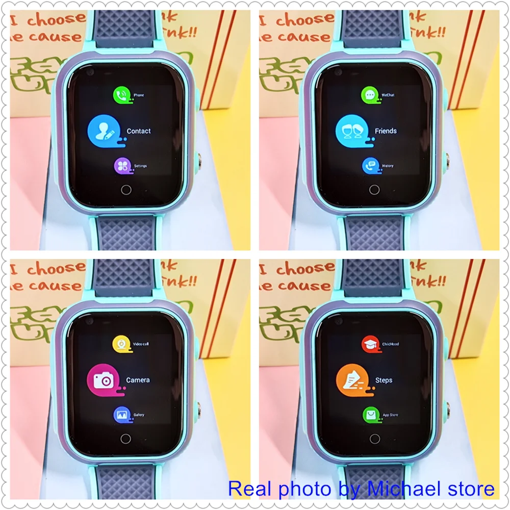 Montre Connectée 4G pour Enfants LT21 - GPS, WiFi, Appel Vidéo, SOS, Étanche IP67