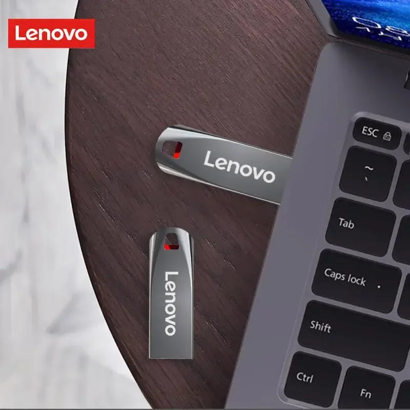 Clé USB Lenovo 2 To - USB 3.0 Haute Vitesse, Métal, Étanche, Stockage Portable