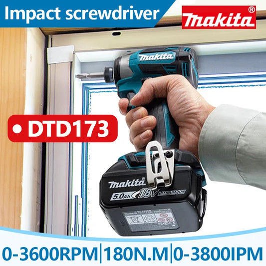 Makita DTD173 - Visseuse à Chocs Sans Fil 18V, Moteur Brushless, 180 Nm, 1800 RPM