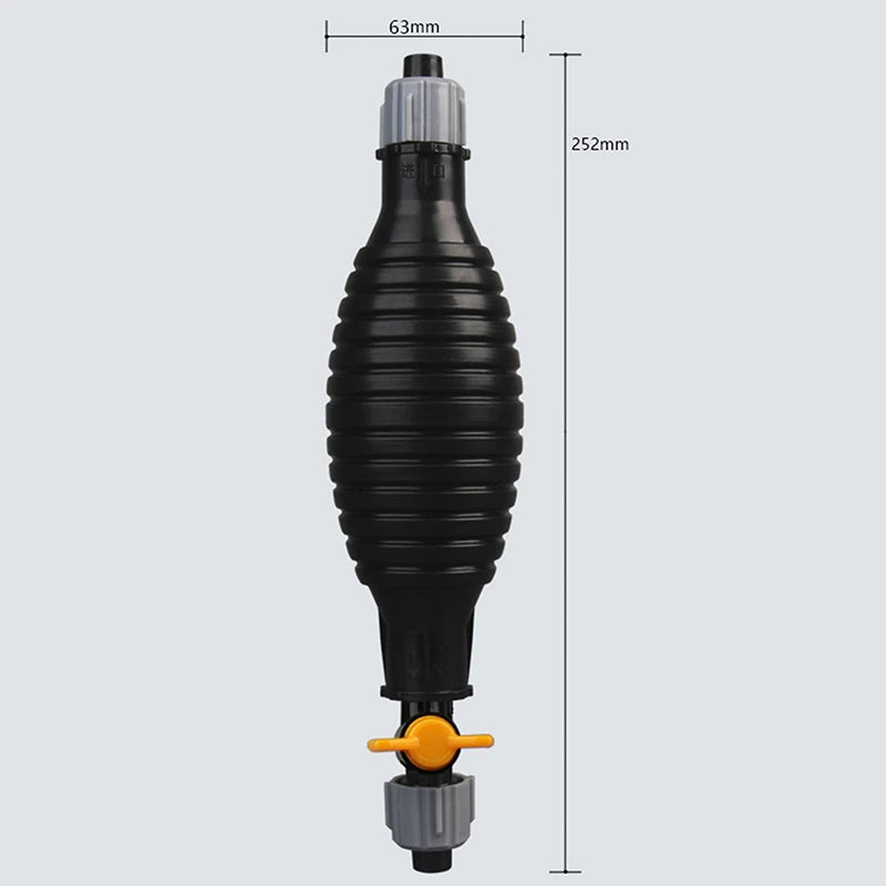 Pompe Manuelle de Transfert de Carburant - Haute Débit, Portable, Compatible Essence, Diesel, Huile & Liquides
