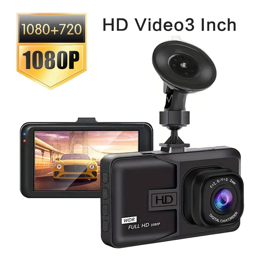 XUSHIDZ 1080P HD Dash Cam - Enregistreur Vidéo DVR Voiture, Vision Nocturne, Surveillance 24h, G-Sensor, Enregistrement en Boucle