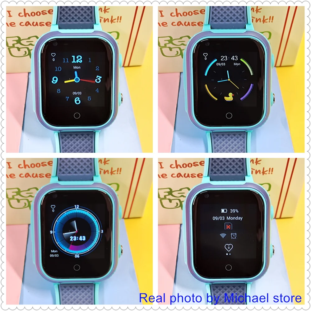 Montre Connectée 4G pour Enfants LT21 - GPS, WiFi, Appel Vidéo, SOS, Étanche IP67