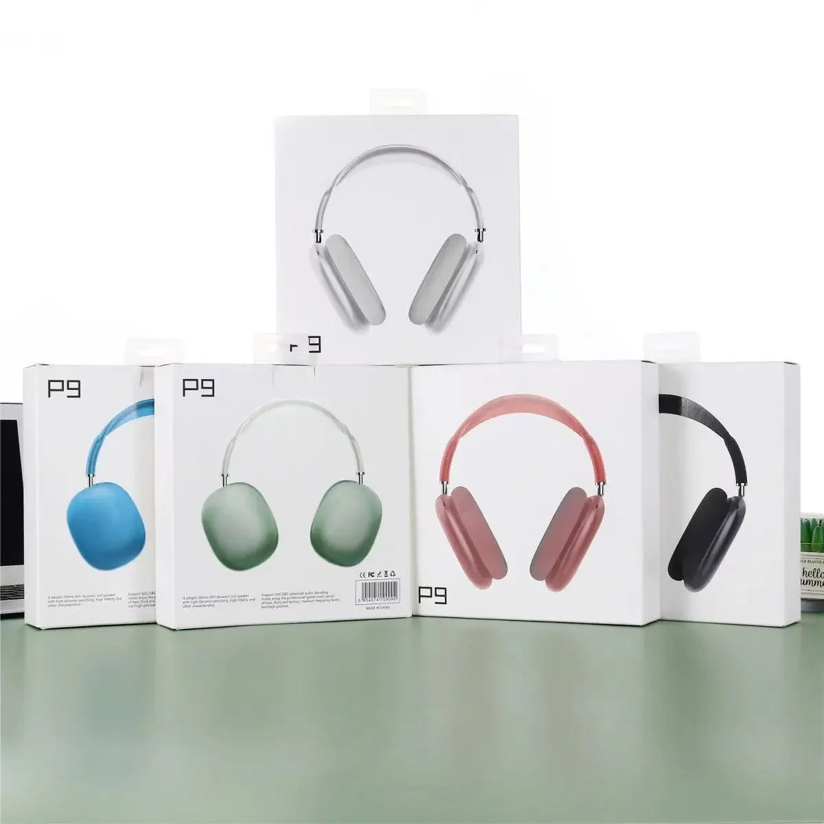 Écouteurs Sans Fil P9 - Bluetooth, Micro Intégré, Réduction de Bruit, Sport & Gaming
