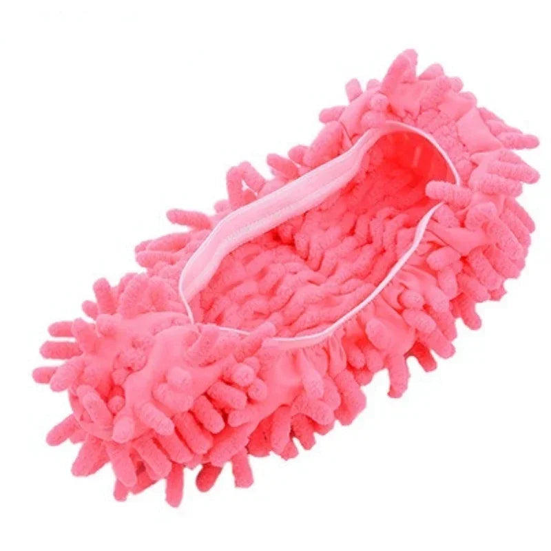 Chaussons de Nettoyage Microfibre - Chaussons Multifonctions pour Sol, Lavables & Réutilisables, Idéal pour un Nettoyage Sans Effort
