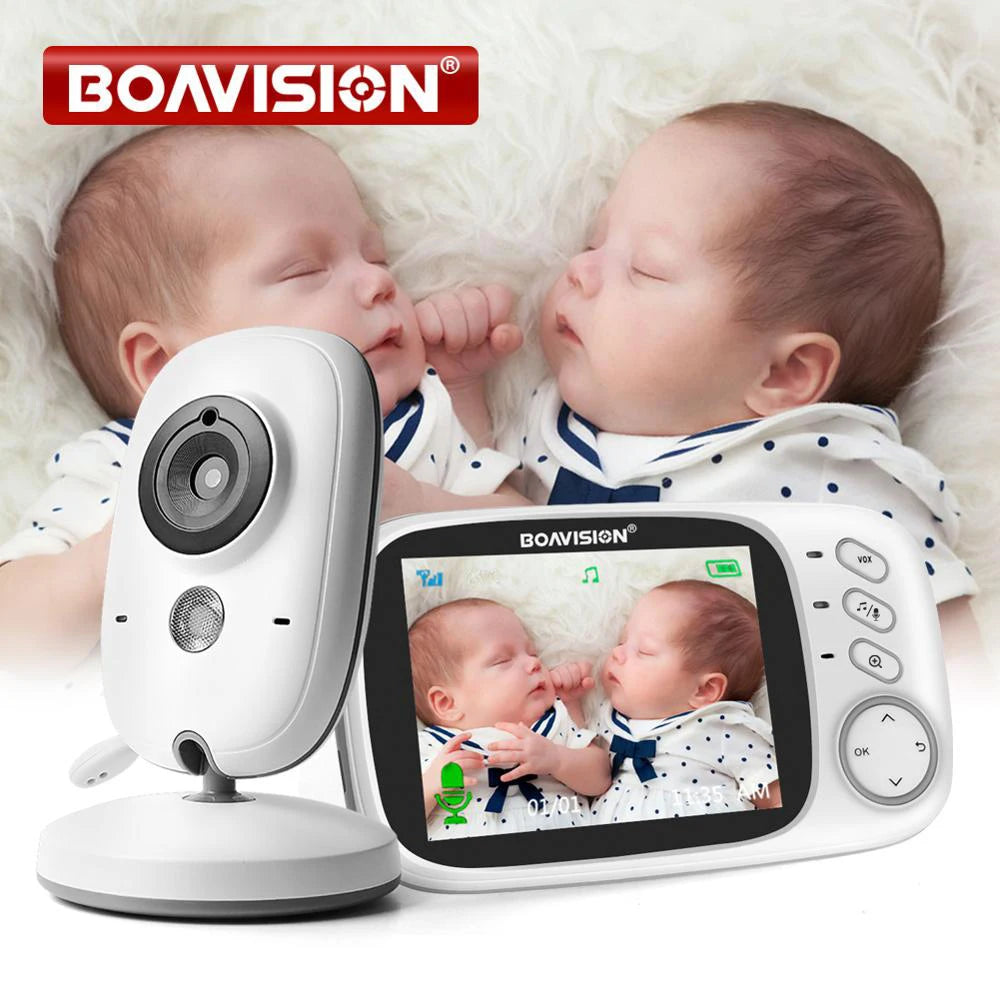 VB603 Moniteur Vidéo pour Bébé - Caméra de Surveillance Sans Fil 2.4G, Écran LCD 3.2", Audio Bidirectionnel, Vision Nocturne