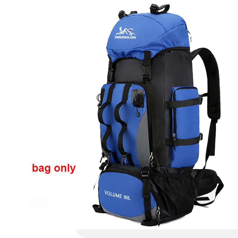 Sac à Dos de Randonnée 90L - Étanche, Grande Capacité, Idéal pour Trekking, Camping & Voyages
