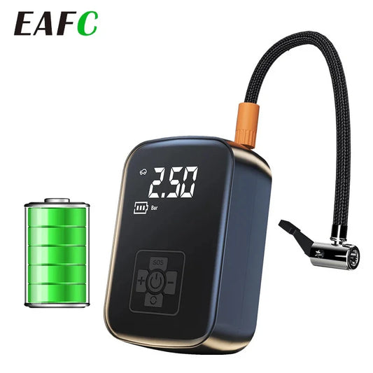 Compresseur d’Air Portable 12V – Gonfleur de Pneus Électrique 150PSI Sans Fil !