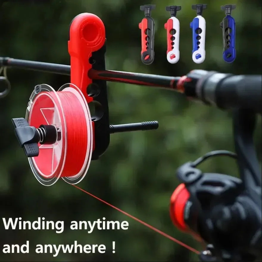 Enrouleur de Ligne de Pêche Portable - Bobineuse pour Moulinet Spinning & Baitcasting, Outil de Montage Rapide