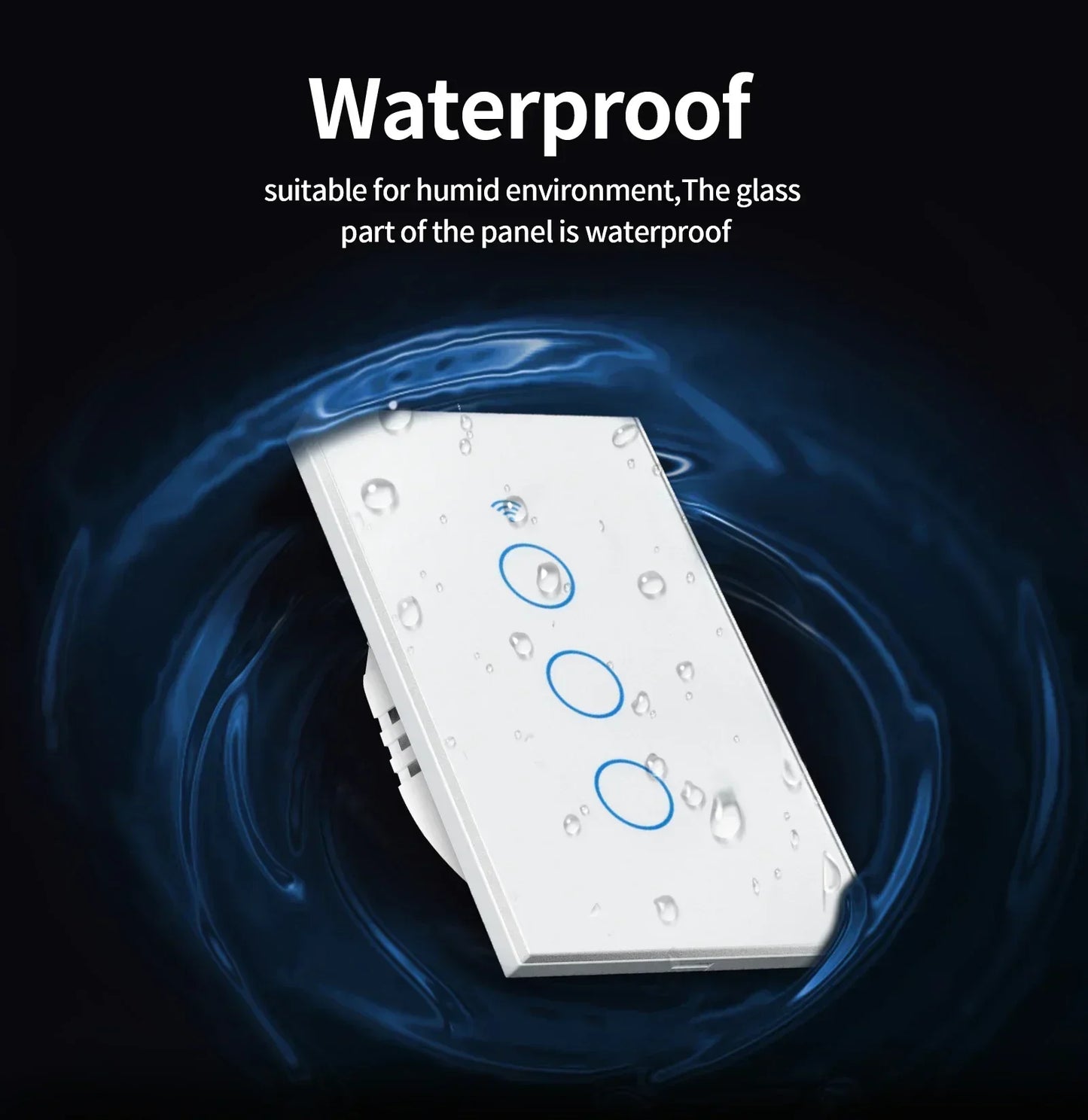 Interrupteur Intelligent TNCE WiFi/Zigbee RF433 - Sans Fil Neutre, Contrôle Tactile & Vocal, Compatible Alexa & Google Home