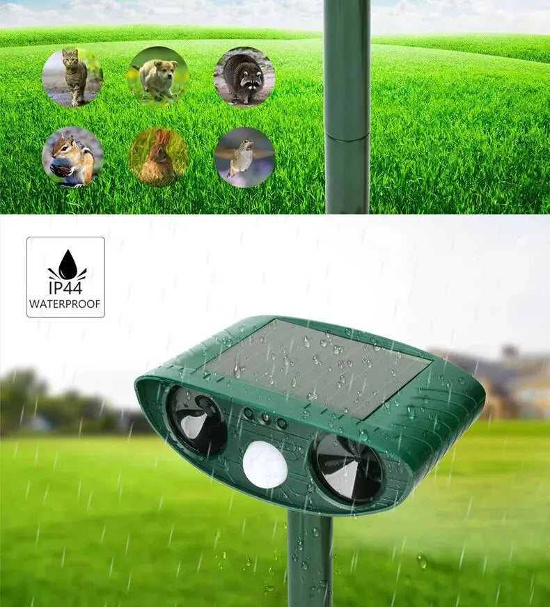 Répulsif Ultrason Solaire – Anti-Chats, Chiens & Animaux Nuisibles