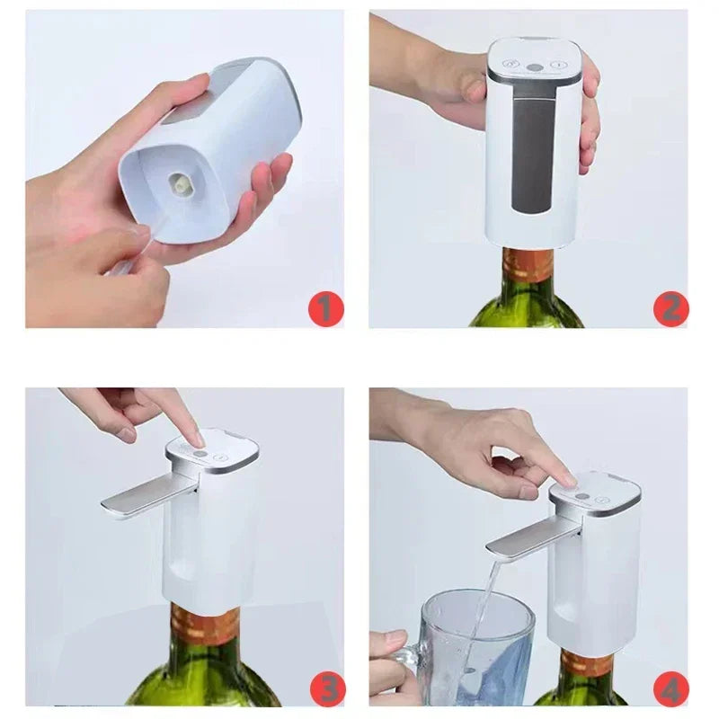 Distributeur d'Alcool Intelligent – Pompe à Whisky & Vin, Quantité Ajustable, Design Pliable