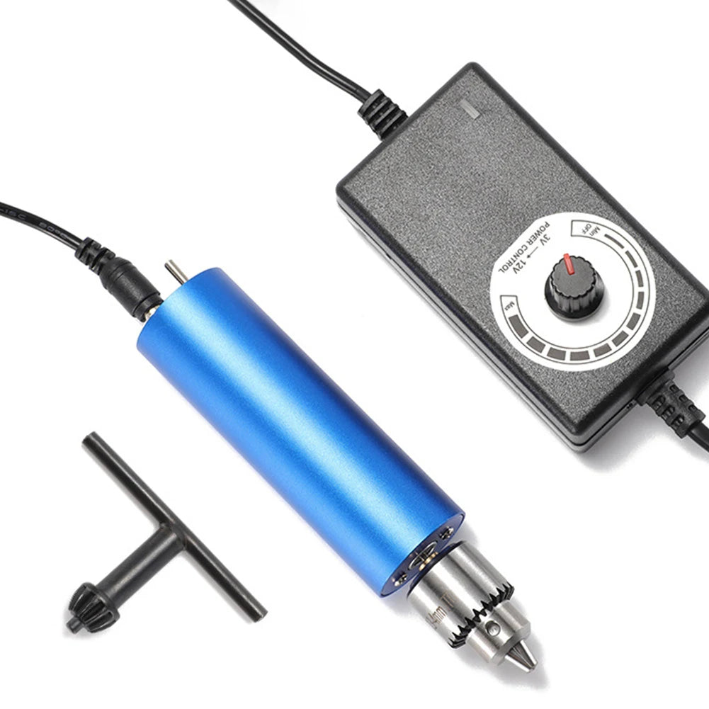 Mini Perceuse Électrique 0.3-4mm – 4000-13000RPM, Outil Rotatif pour Bricolage, Bois, Bijoux