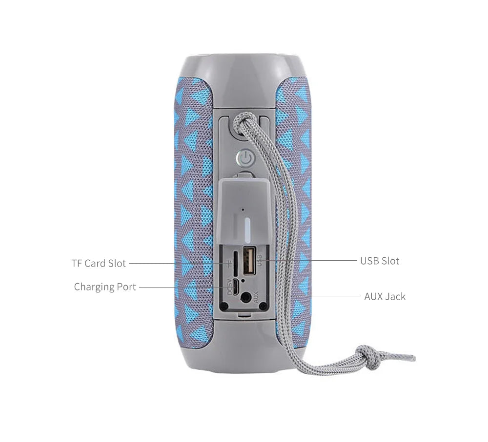 Enceinte Bluetooth TG117 - Portable, Waterproof, Son Stéréo Puissant, Radio FM, Support TF & TWS