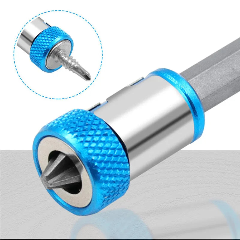 Bague Magnétique Universelle 6.35mm - Renfort Magnétique pour Embouts de Tournevis, Alliage Anti-Corrosion, Aimant Puissant