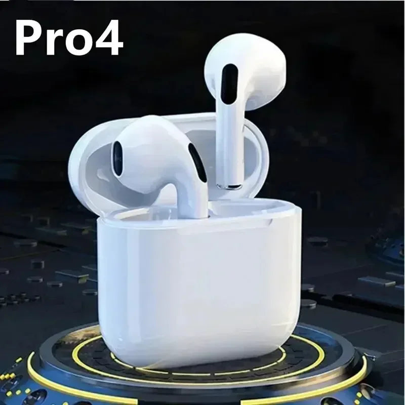 Écouteurs Sans Fil Pro 4 TWS - Bluetooth 5.0, Étanches, Micro Intégré, Compatibles iOS/Android/PC & Gaming