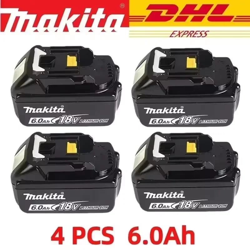 Batterie Makita 18V 6.0Ah - 100% Originale, Rechargeable, Compatible BL1830, BL1840, BL1850, BL1860B