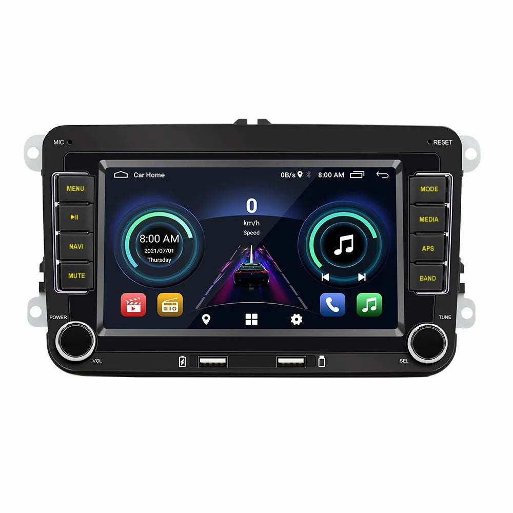 Autoradio 2 DIN Android 11 - Écran Multimédia GPS, WiFi, CarPlay, Compatible Volkswagen, Skoda, Octavia, Golf 5/6, Touran, Passat, Polo, Jetta