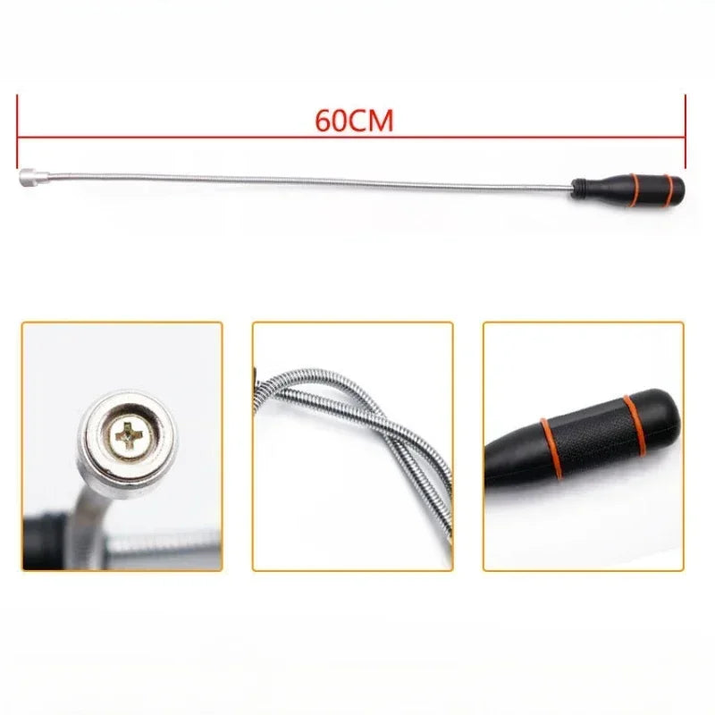 Outil de Ramassage Magnétique Pliable – Flexible, Puissant et Portable