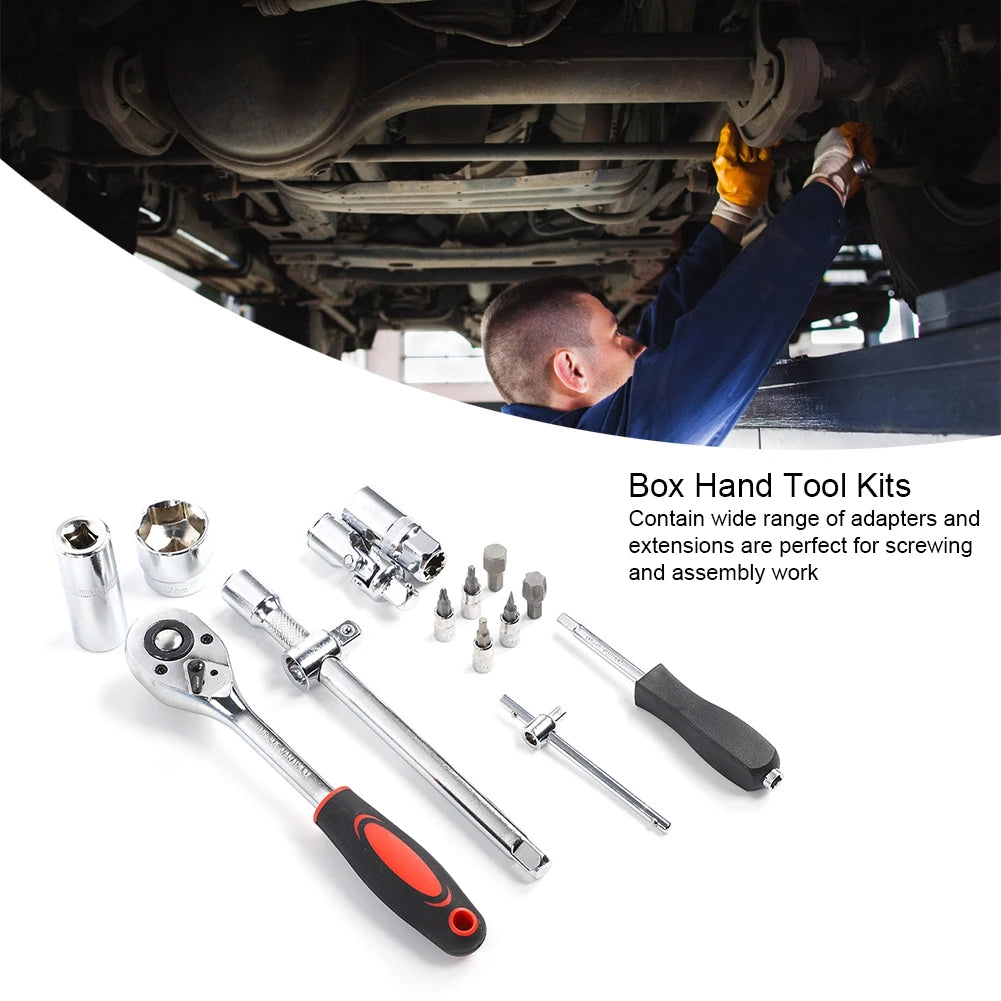 Coffret Clés à Cliquet & Douilles 108 Pièces – Outils de Réparation Auto & Bricolage !