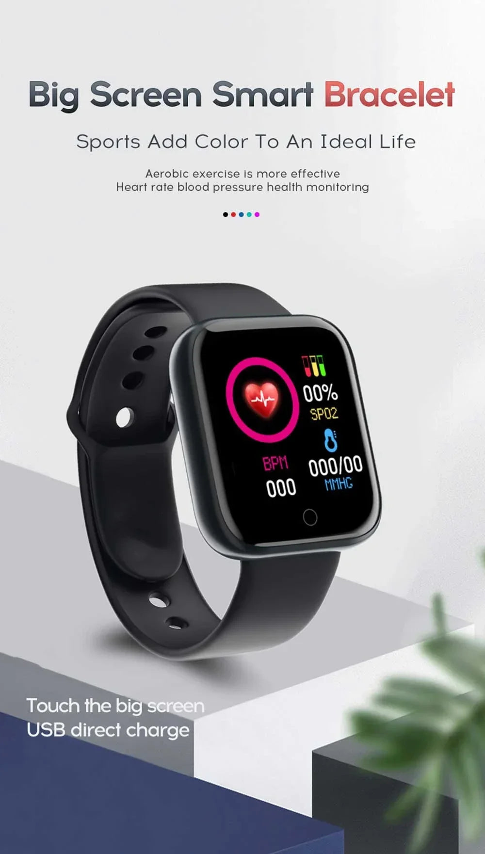 Xiaomi Smartwatch - Montre Connectée Sport & Fitness, Appels Bluetooth, Suivi du Sommeil & Fréquence Cardiaque, Musique & Notifications