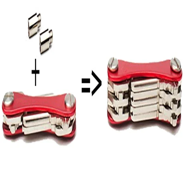 Porte-Clés Intelligent & Compact - Organisateur de Clés en Métal, Clip en Aluminium, Accessoire de Rangement Portable