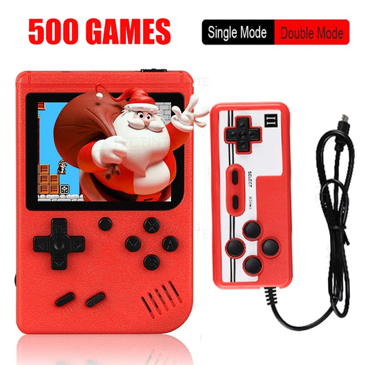 Console de Jeu Rétro Mini Portable - 8-Bit, Écran LCD, 500 Jeux Intégrés, AV Out, Style Gameboy