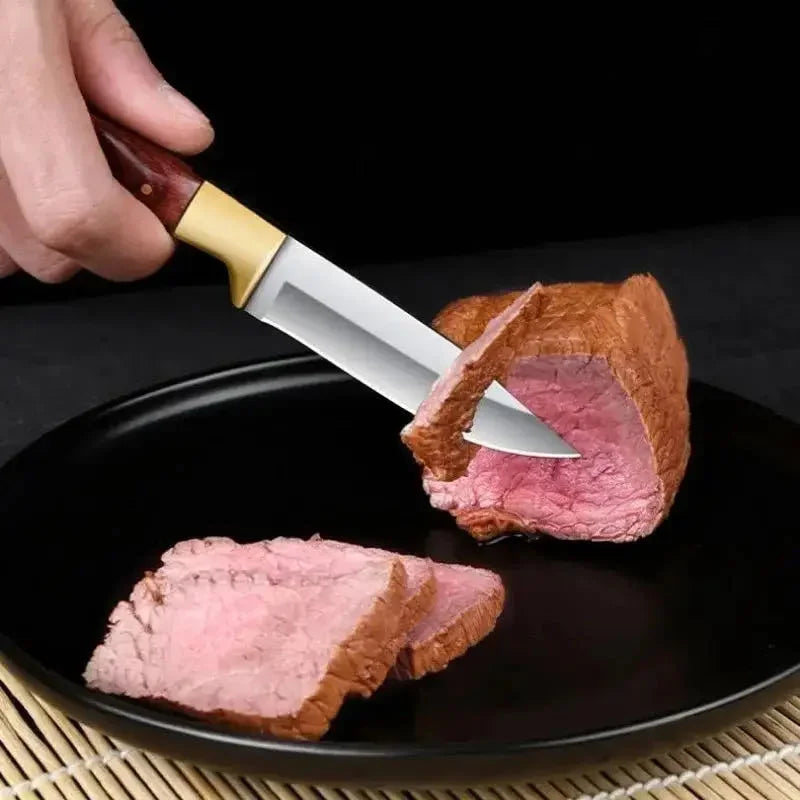Couteau Polyvalent - Couteau à Fruits, Désossage, EDC Portable, Couteau de Poche, BBQ & Survie