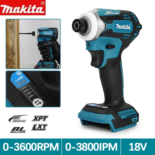 Makita DTD171 Brushless Impact Driver Rechargeable Tournevis Perceuses Outils électriques sans fil 18V BL Moteur Nu Outil Unité