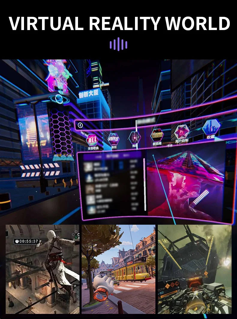 Casque de Réalité Virtuelle VR - Lunettes 3D pour Smartphones, Expérience Immersive pour Jeux & Vidéos