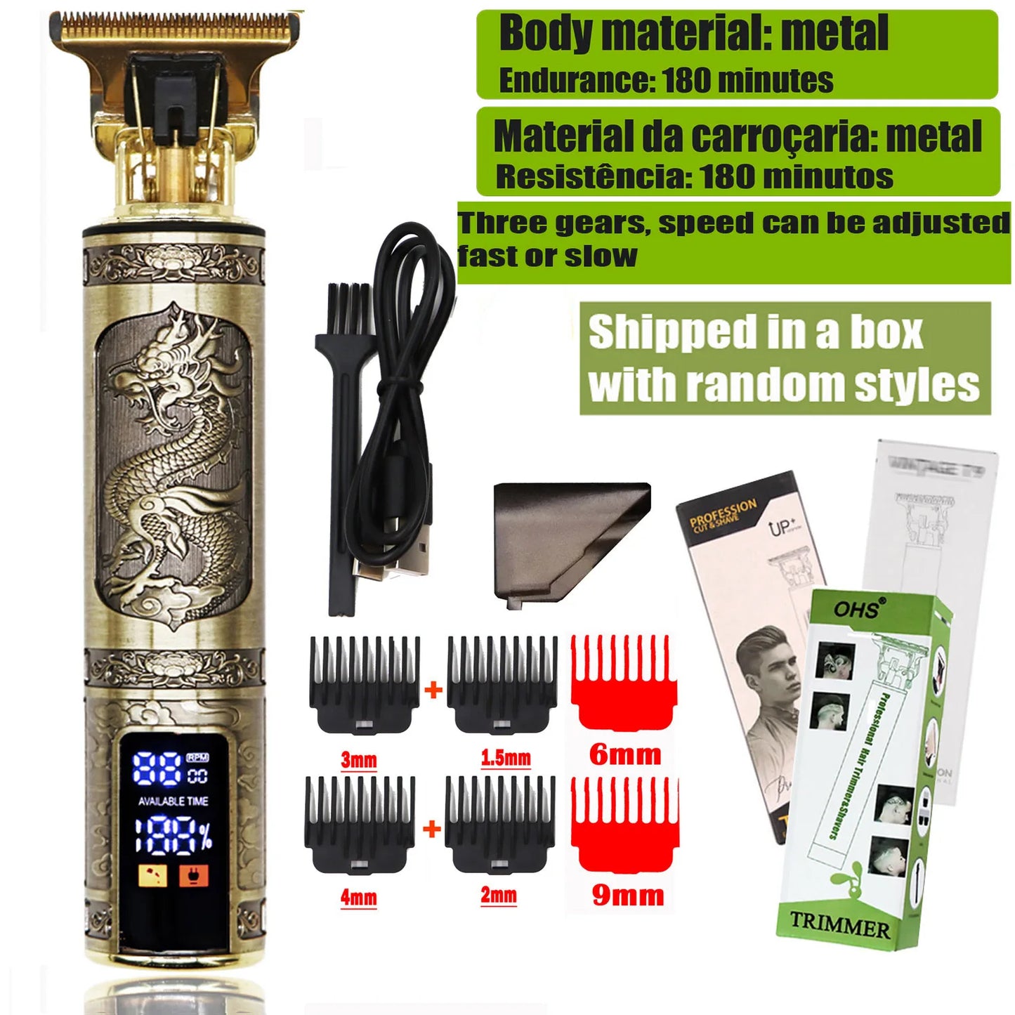 Tondeuse T9 Professionnelle – Précision & Polyvalence pour une Coupe Parfaite !