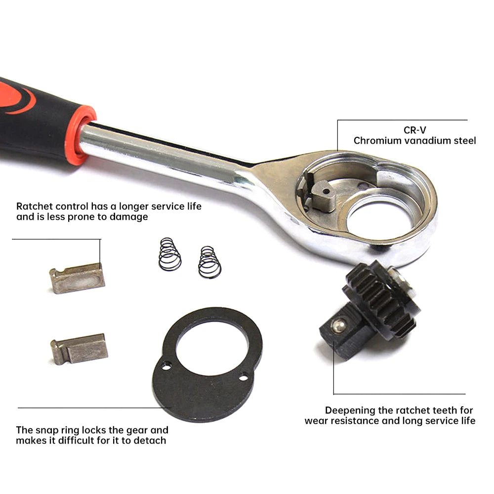 Kit de Douilles à Cliquet 12 Pièces – Outil Indispensable pour la Réparation Auto & Bricolage