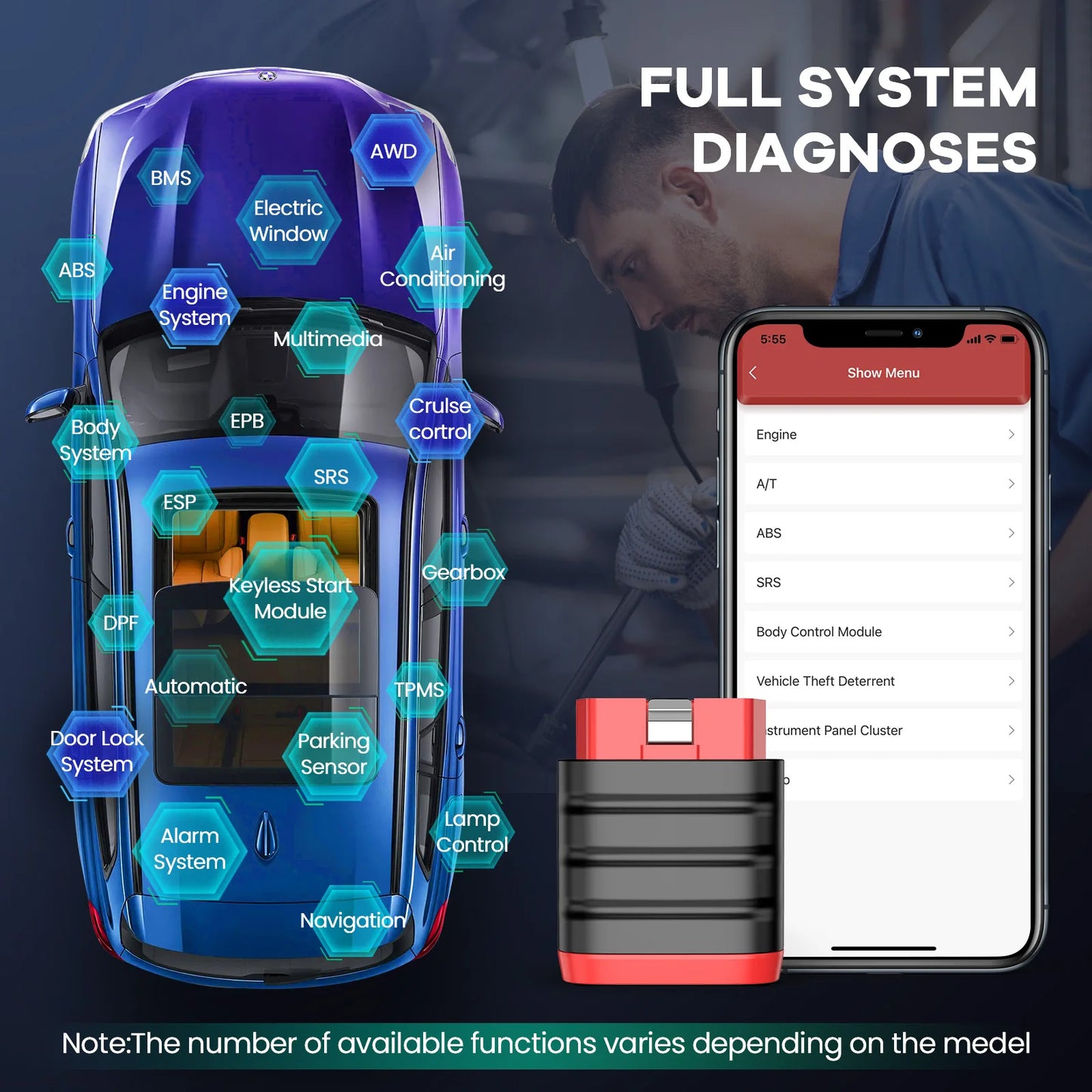 THINKCAR THINKDIAG Mini – Scanner OBD2 Bluetooth, Diagnostic Complet & Codes d’Erreur