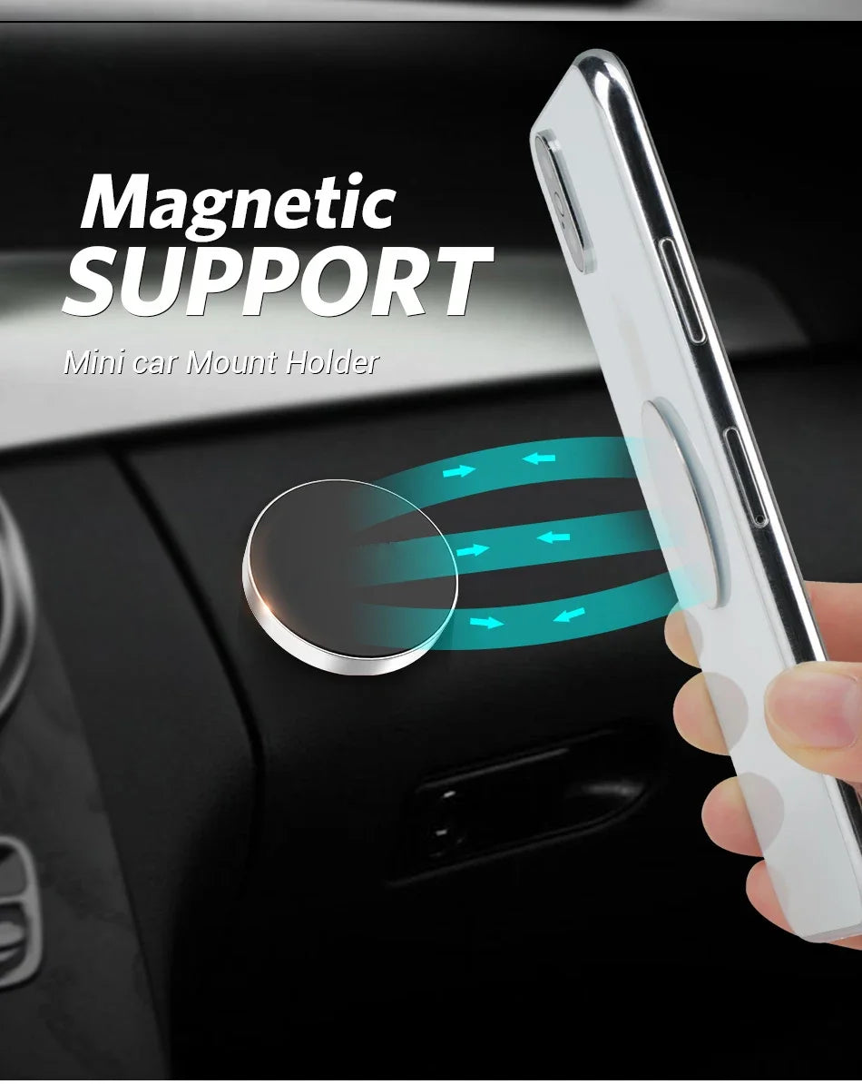 Support Téléphone Magnétique Universel - Fixation Voiture & Maison, Compatible iPhone, Xiaomi, Samsung, Huawei