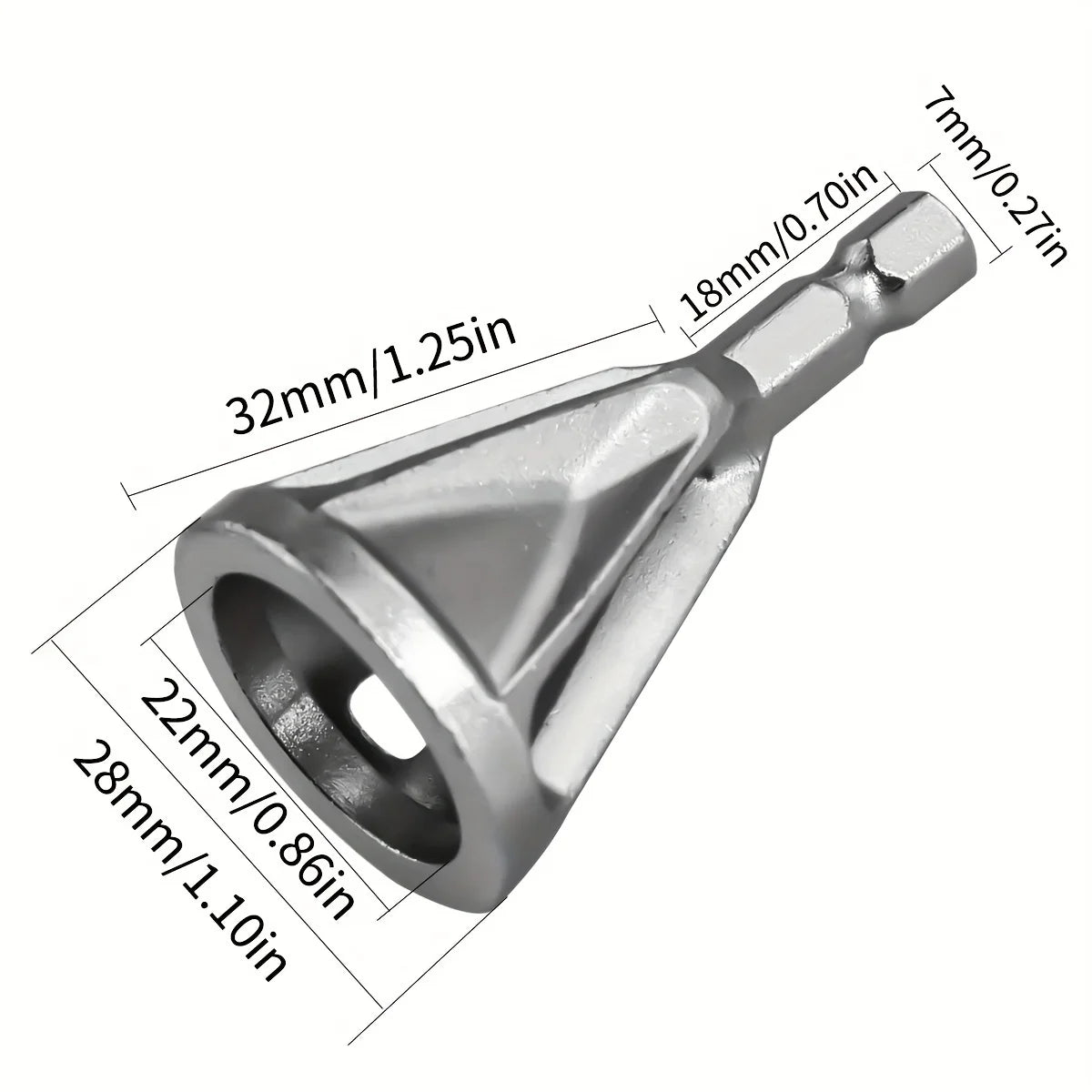 Outil de Chanfreinage et d’Ébavurage - Accessoire pour Perceuse, Meulage et Finition Métal