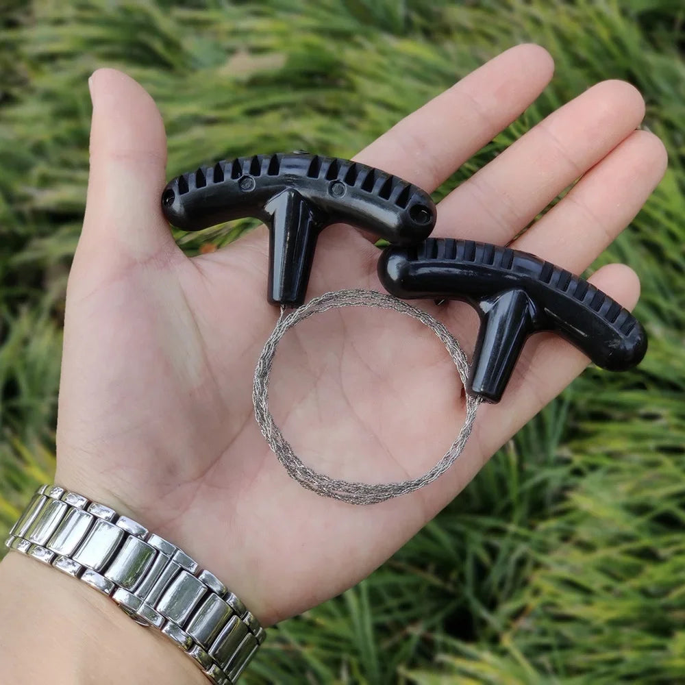 Scie à Chaîne Manuelle STONEGO - Outil de Survie Portable pour Camping, Urgence & Voyage