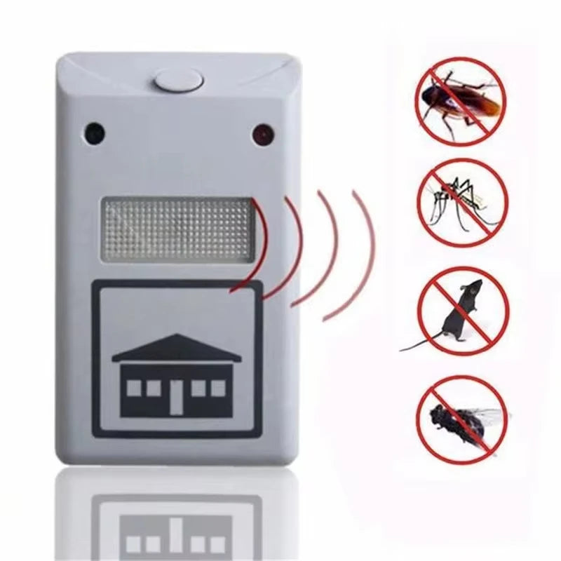 Répulsif Ultrasonique Anti-Nuisibles – Prise EU, Protection Intérieure Contre Rongeurs & Insectes