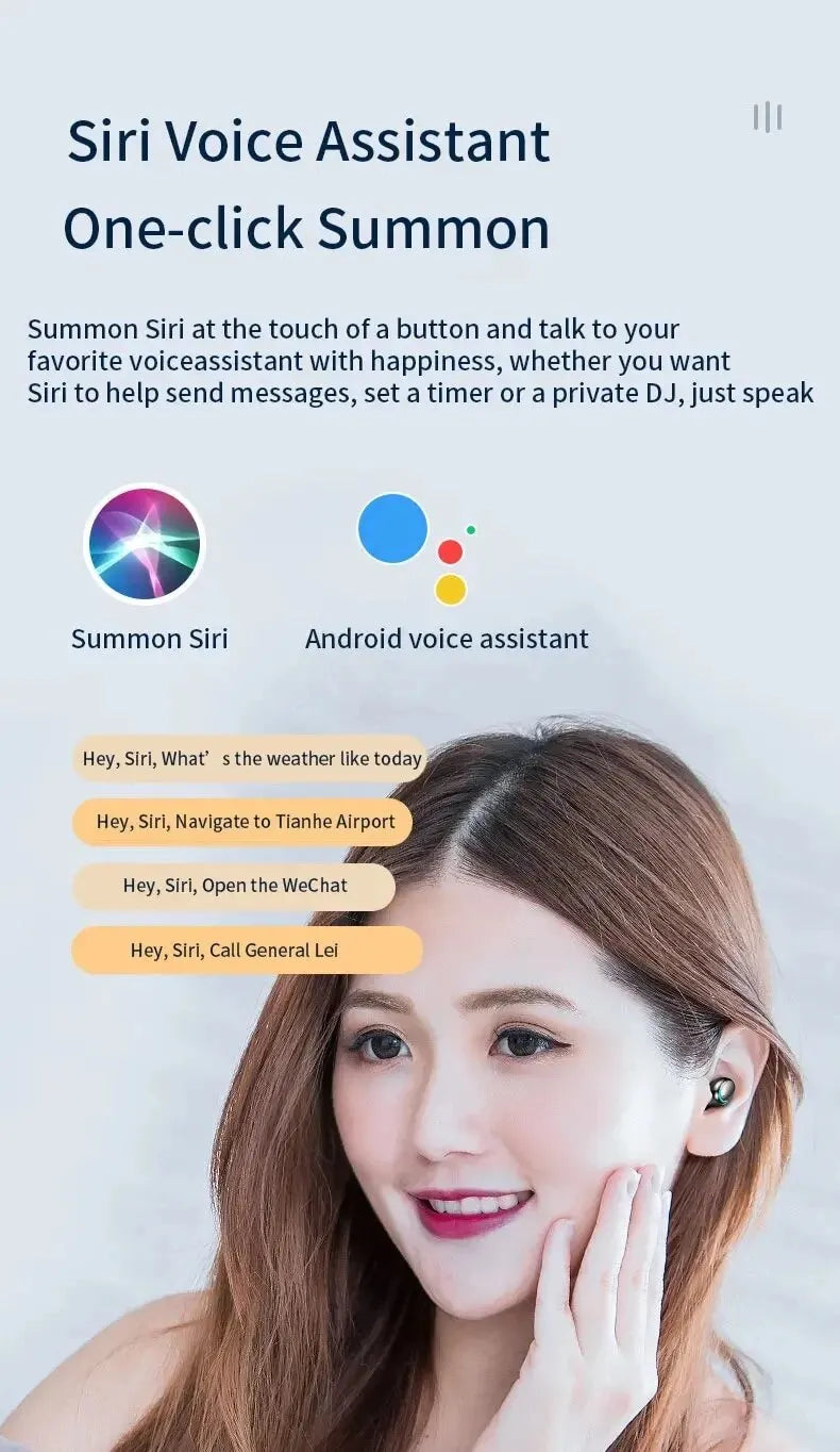 Écouteurs Sans Fil Bluetooth F9 - TWS Étanches, Affichage Digital, Boîtier de Charge Grande Capacité